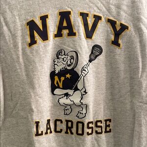 Navy Lacrosse Graphic Tee